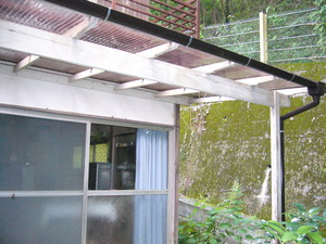 木造テラス屋根修理工事＜足利市西宮＞