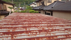 屋根工事＜鉄骨片流れルーフデッキ＞足利市