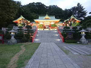 足利市織姫神社ライトアップ